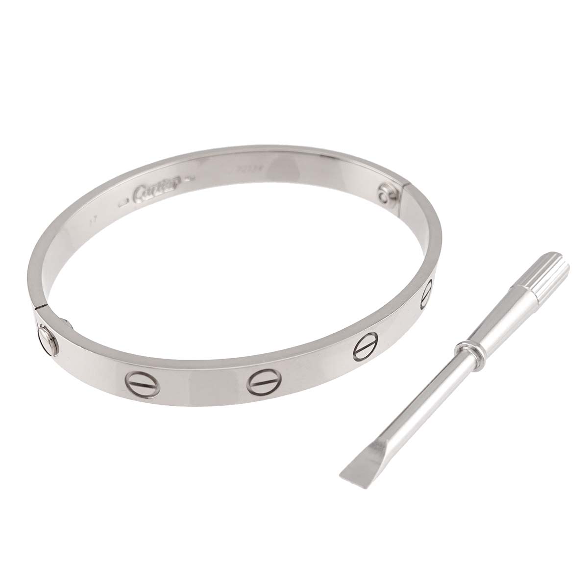 Love Bracelet Bangle 18K WG 750 Size17