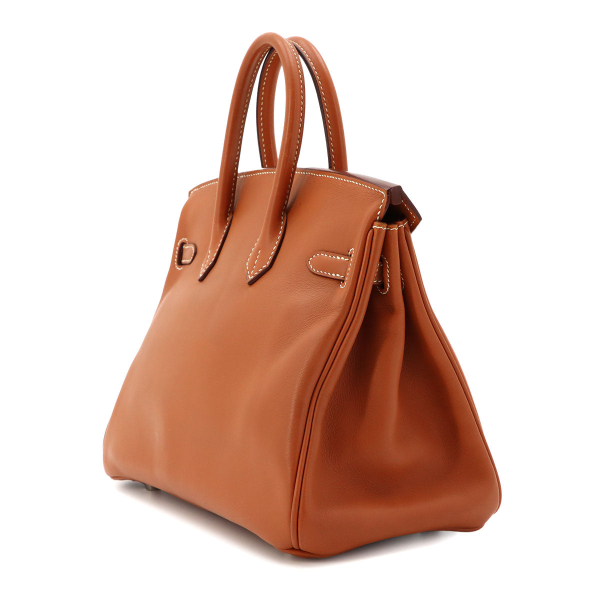 Birkin 25 Hand Bag Veau Swift Gold Brown Purse