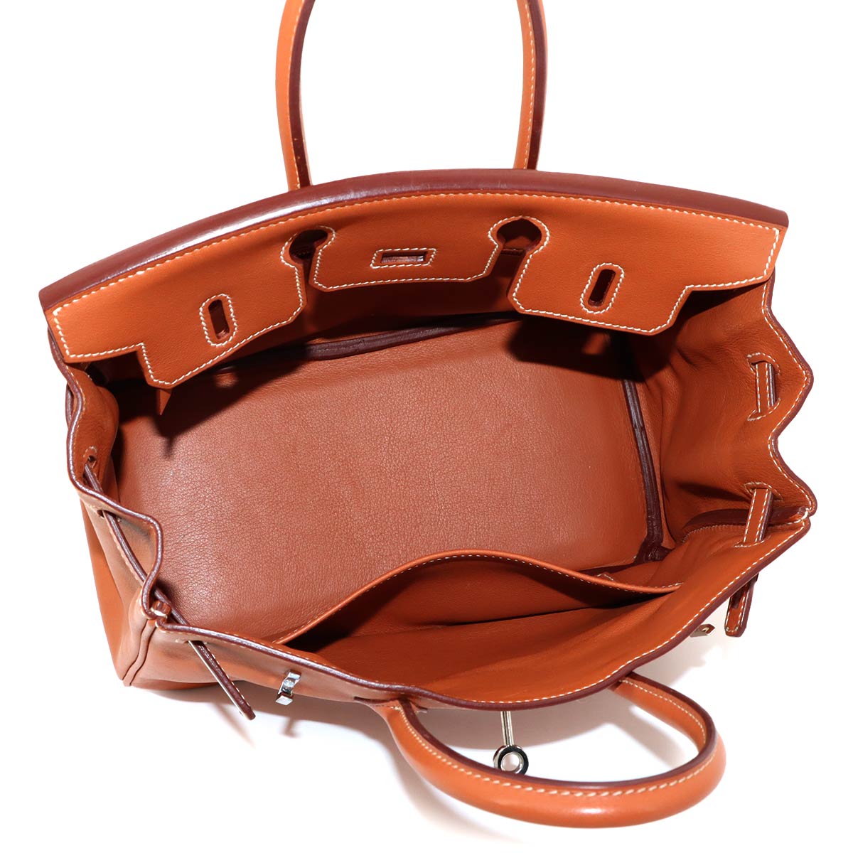 Birkin 25 Hand Bag Veau Swift Gold Brown Purse