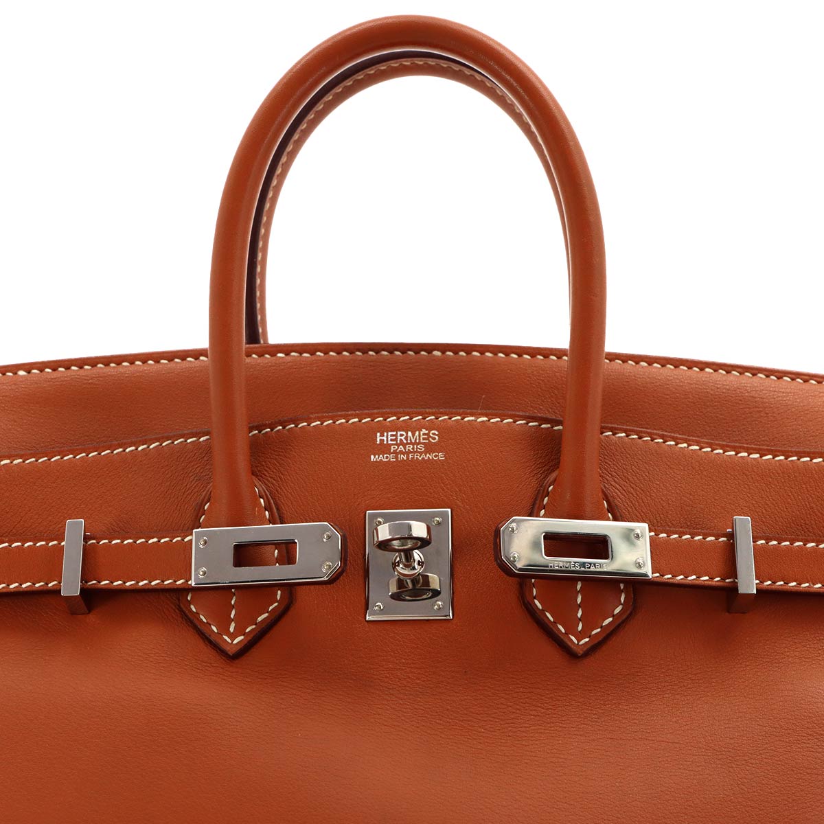Birkin 25 Hand Bag Veau Swift Gold Brown Purse