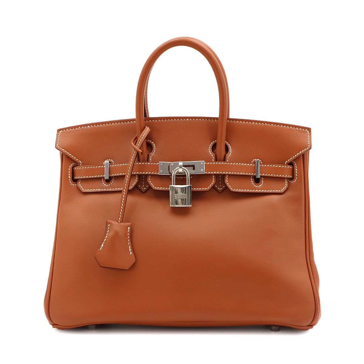 Birkin 25 Hand Bag Veau Swift Gold Brown Purse