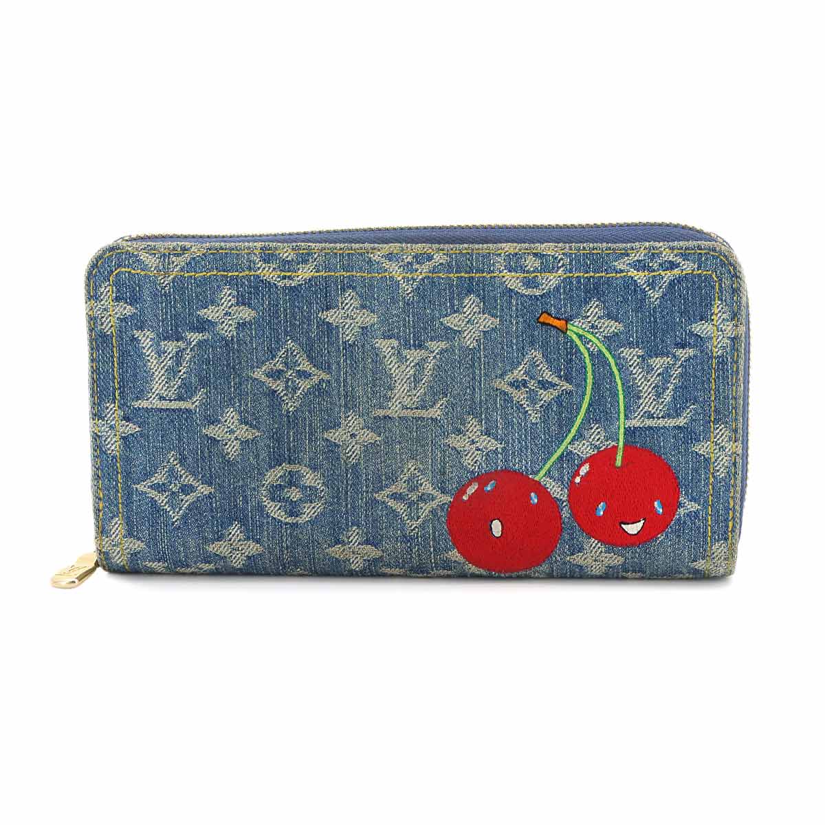 LVxTM Zippy Wallet Monogram Cherry Denim Blue M23161