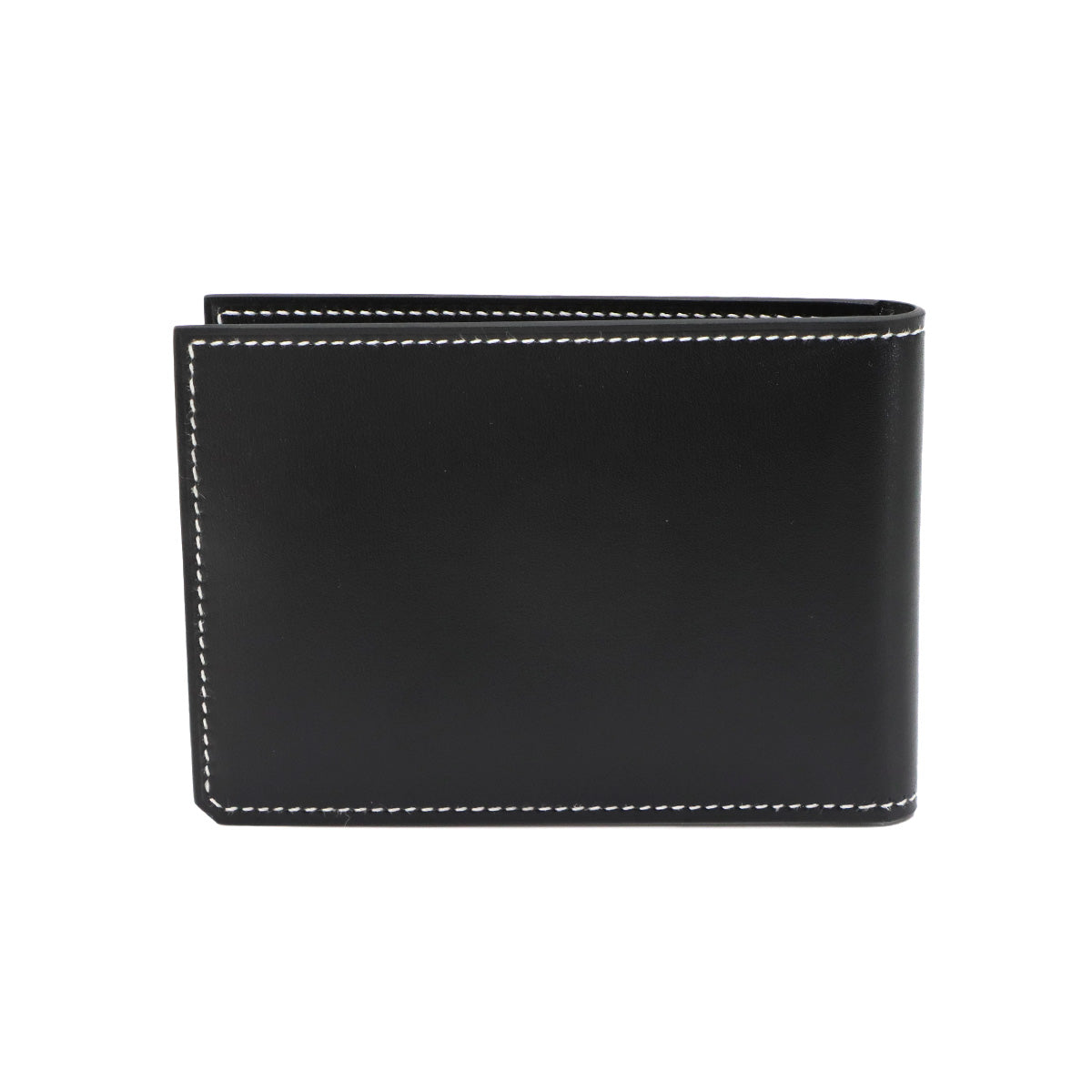 H Sellier Card holder Case Box Calf Black