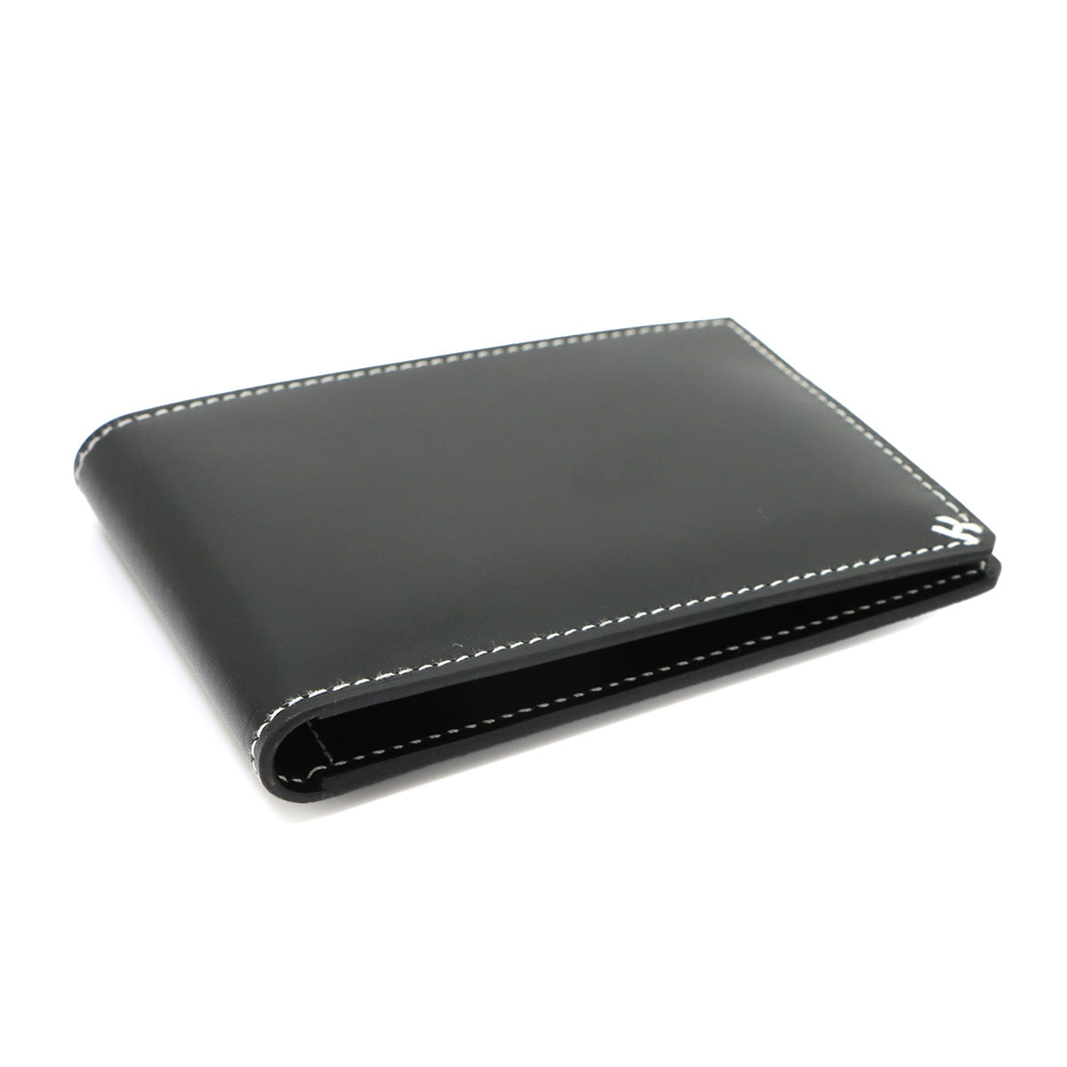 H Sellier Card holder Case Box Calf Black