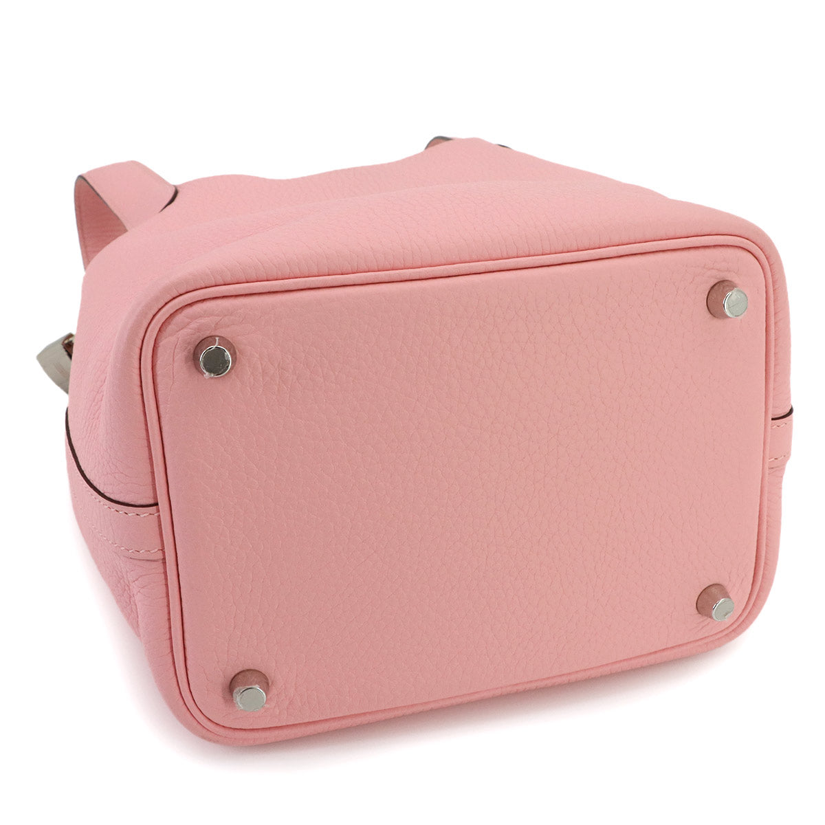 Picotin Lock PM Hand Bag Taurillon Clemence Rose Sakura B