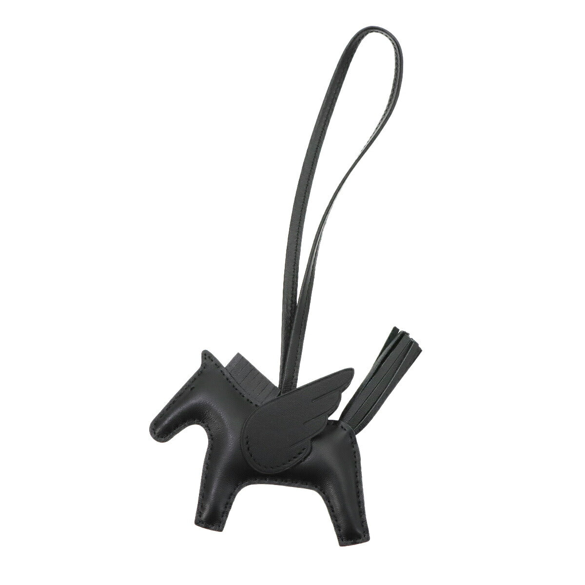 Rodeo Pegasus PM Bag Charm Agneau Milo Veau Swift So Black