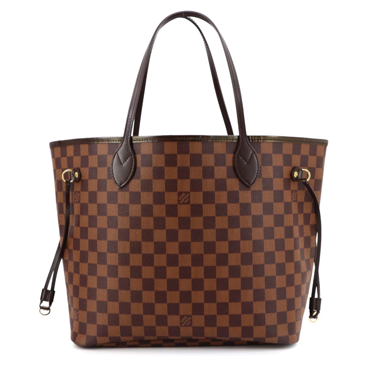 Damier Neverfull MM Tote Bag Ebene Cerise N51105 Purse