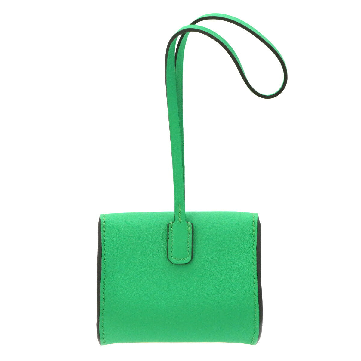 Kelly Festival Bag Charm Veau Swift Vert comics