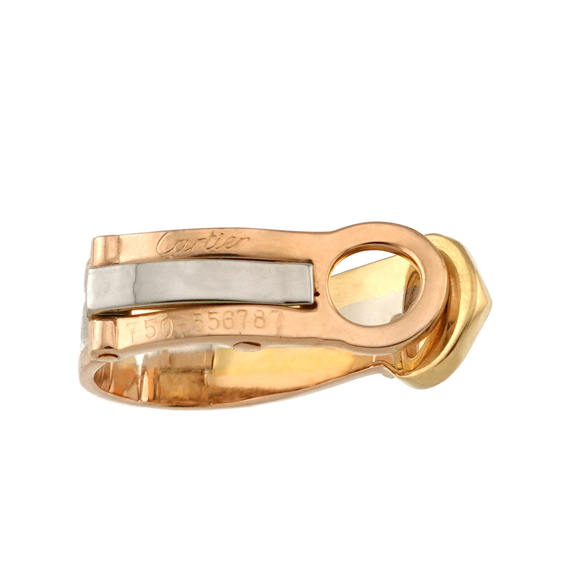 2C Trinity Earrings Clip-on 18K YG PG WG 750