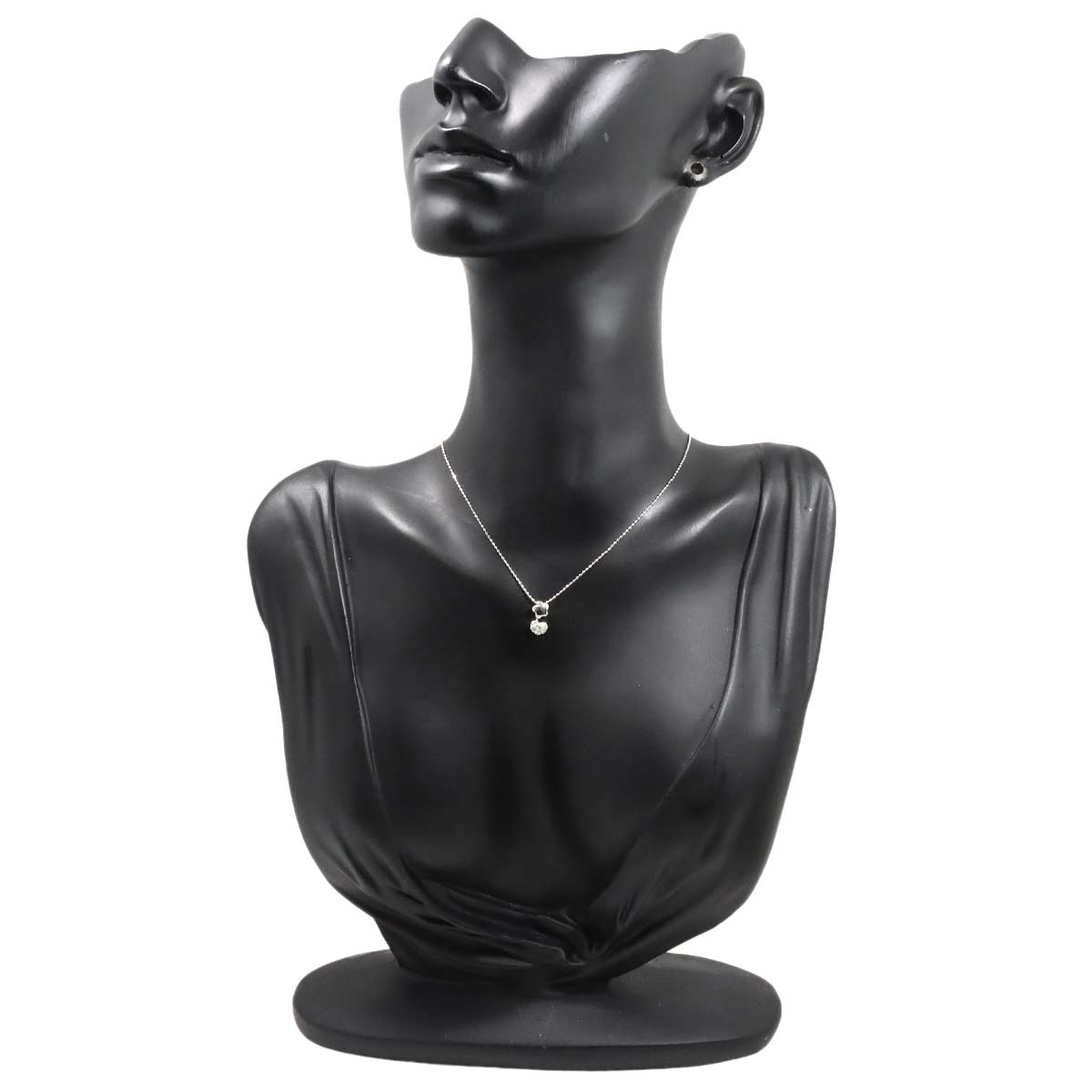 Diamond 0.09ct Necklace 18K White Gold 750