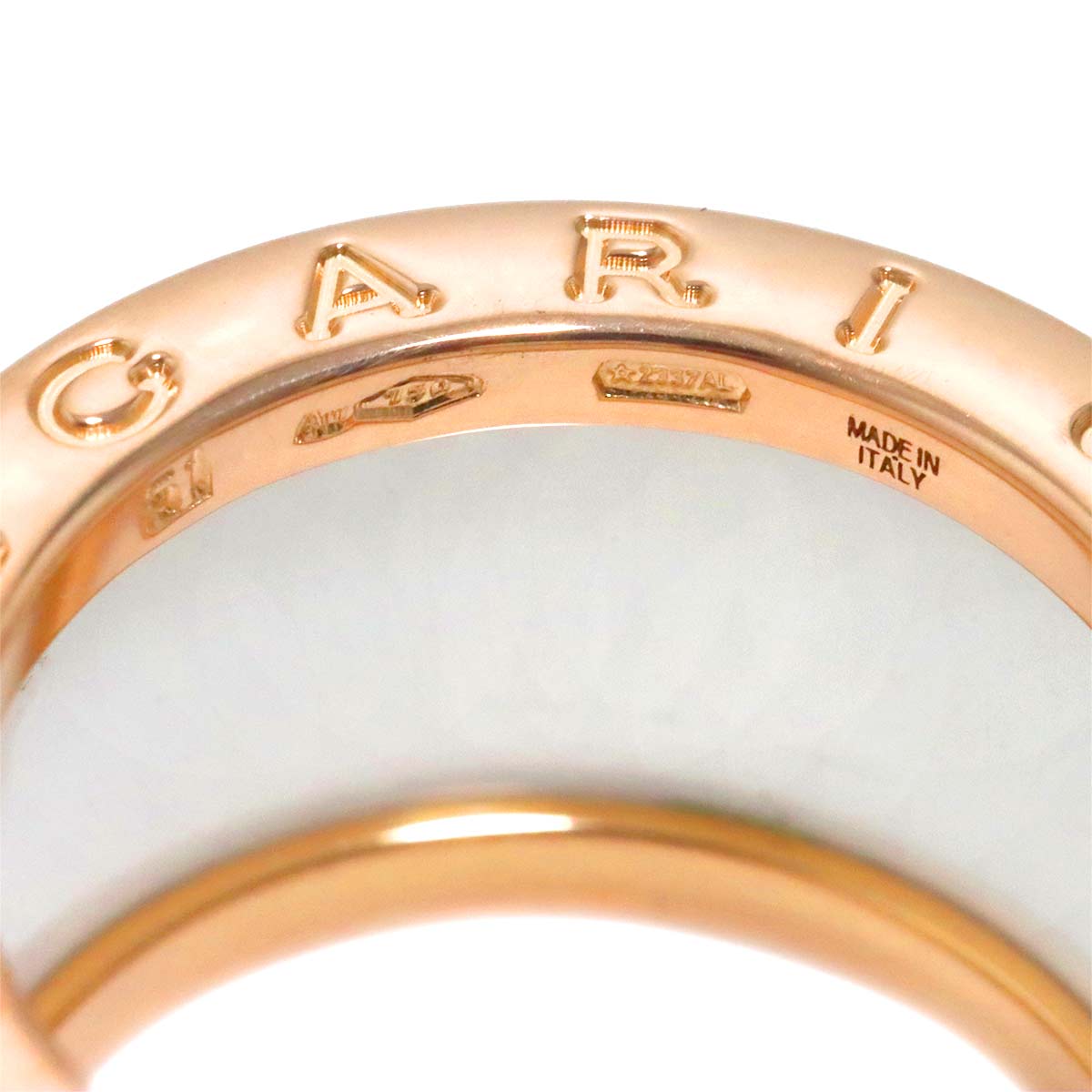 B-ZERO1 4band Ring Ceramic 18K PG 750 Size51 5.25(US)