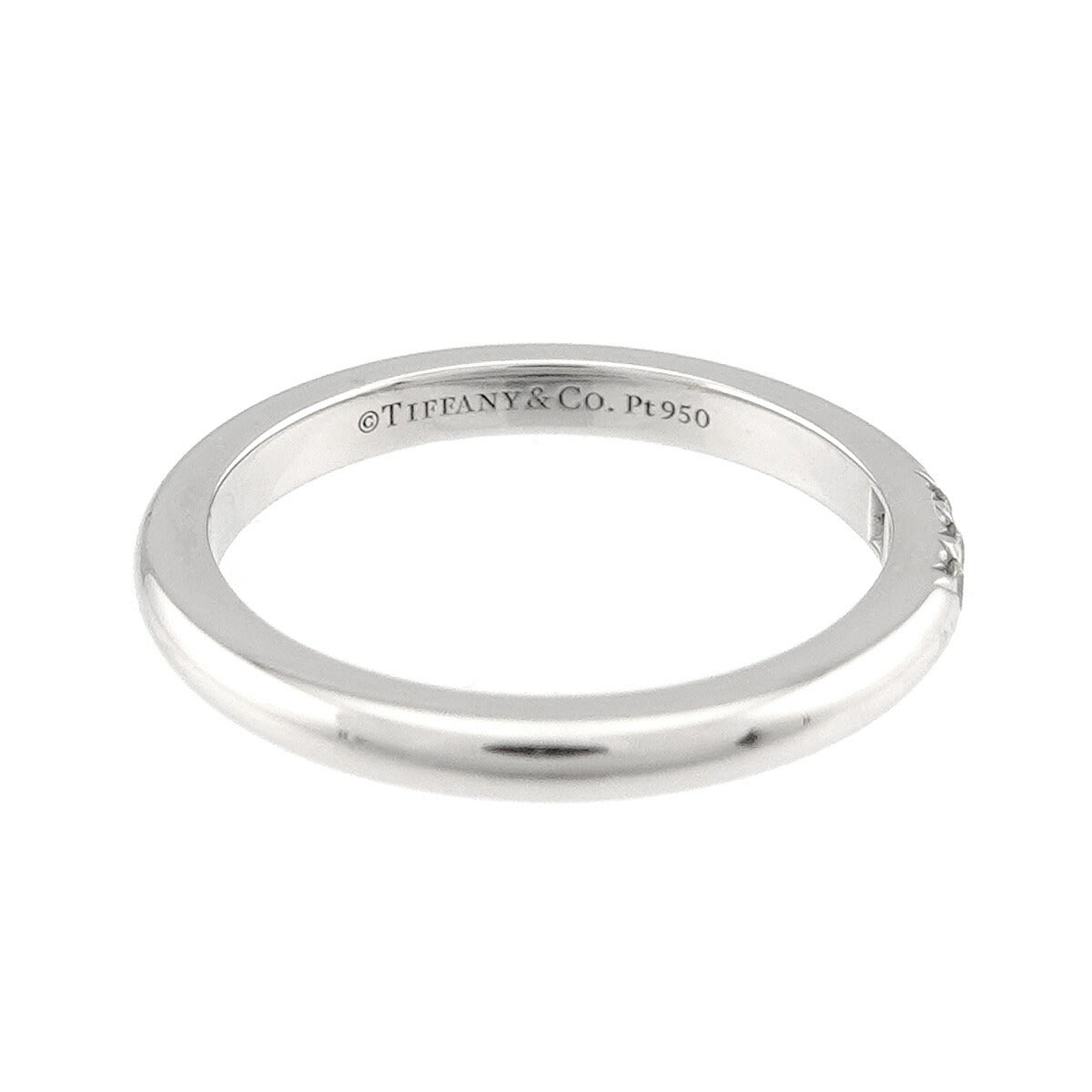 Forever Band Diamond Ring Pt Platinum Size3.25(US)