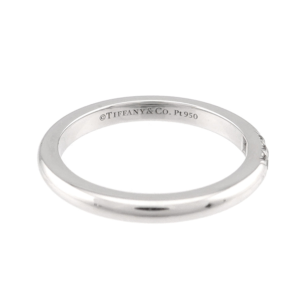 Forever Band Diamond Ring Pt Platinum Size3.25(US)