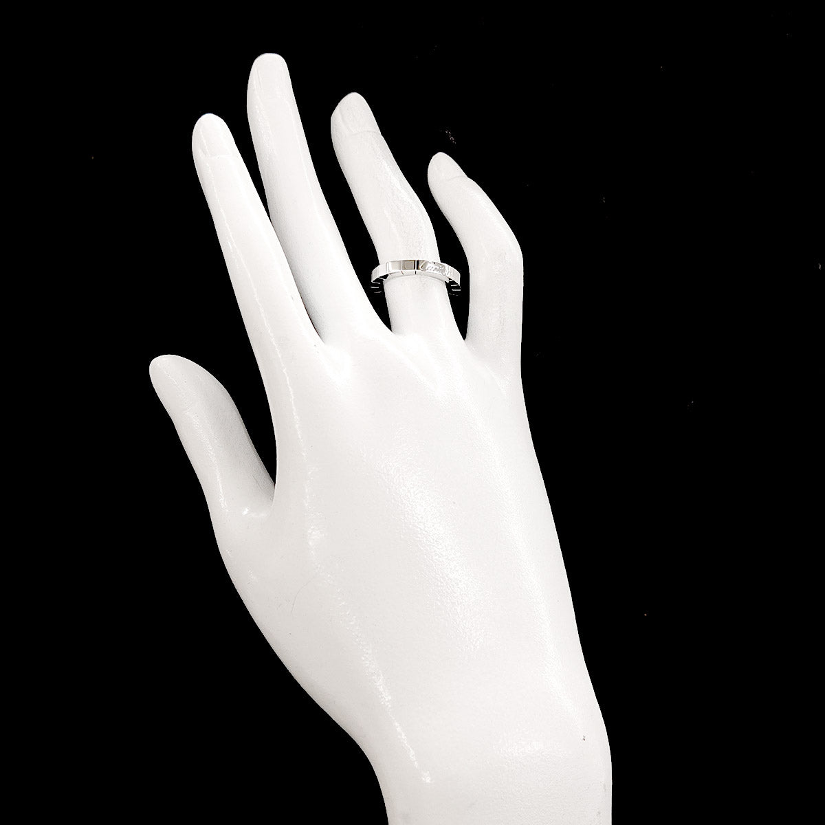 Laniere Ring 18K White Gold 750 Size51 5.5-5.75(US)