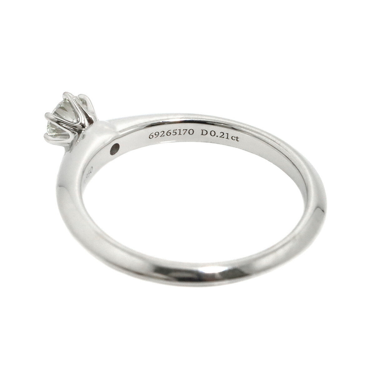 Diamond 0.21ct Ring Pt Platinum Size5.75-6(US)