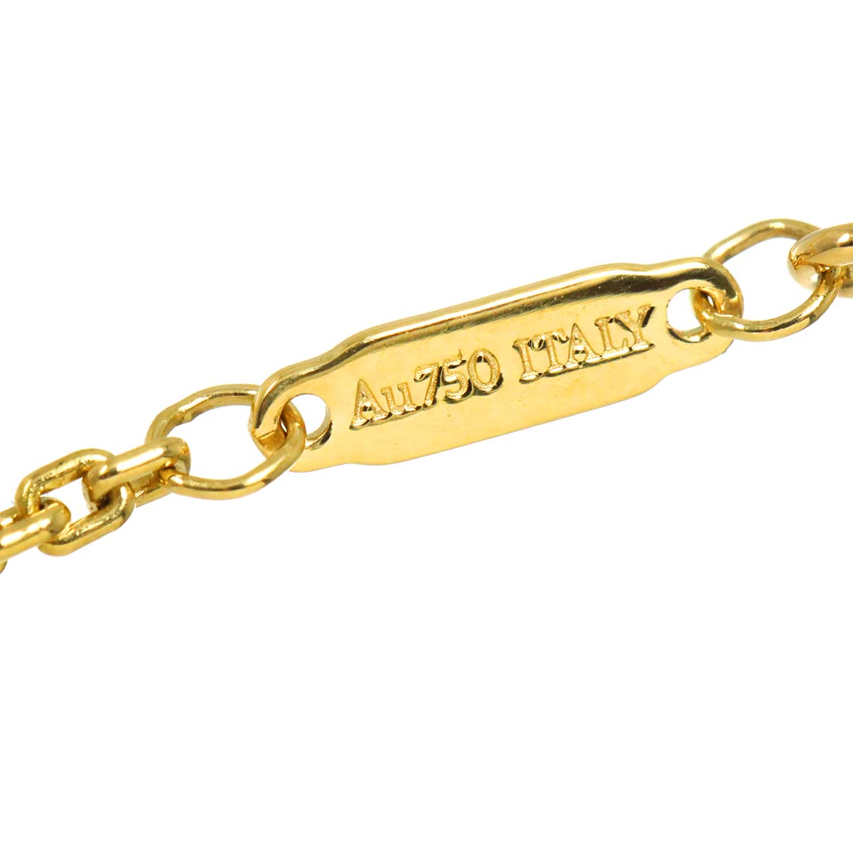 Hardware Double Link Small Necklace 18K Yellow Gold 750