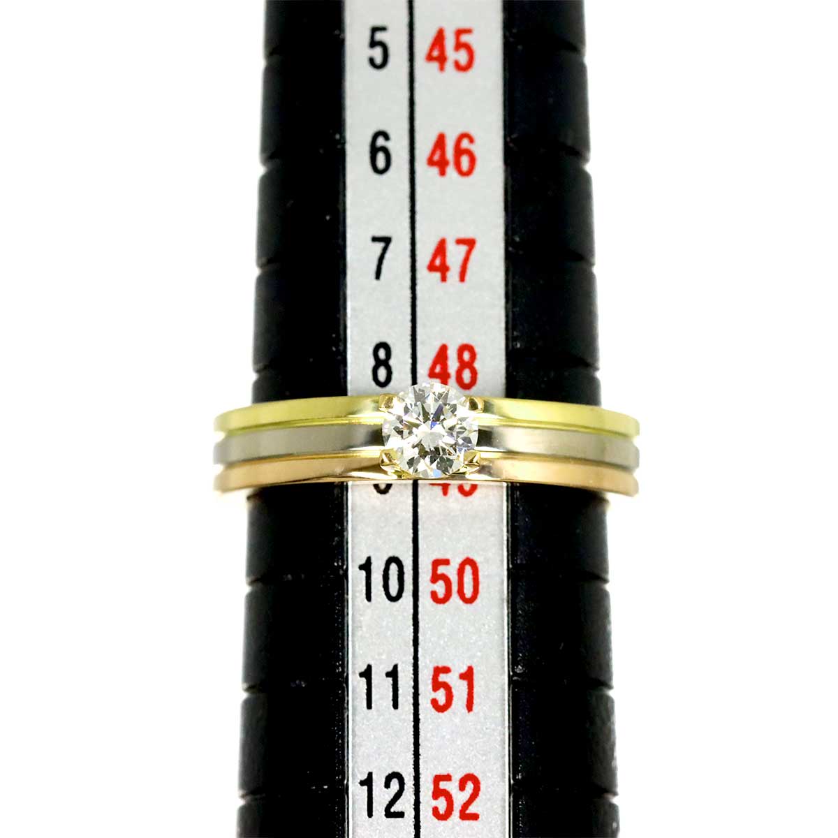 Vendome Diamond 0.25ct Ring 18K YG WG PG 750 size49 4.75-5(US)