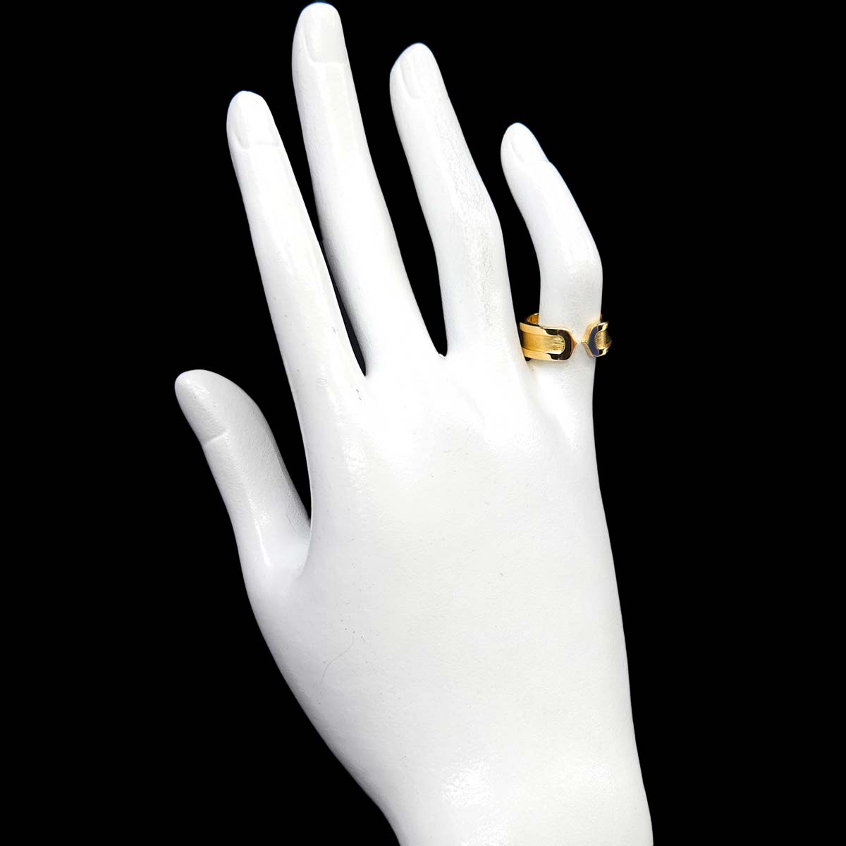 C2 Ring 18K YG 750 size48 4-4.5(US)