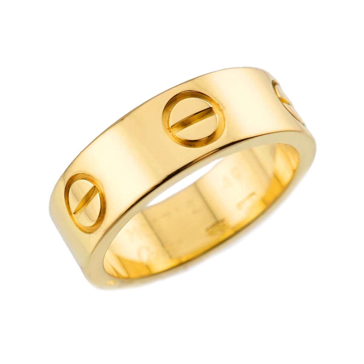 Love Ring 18K Yellow Gold 750 size49 4.5(US)