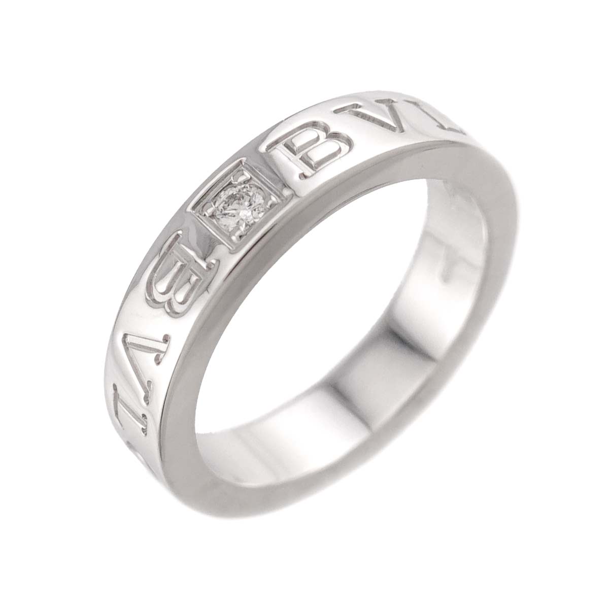 B-ZERO1 Diamond Ring 18K WG 750 size4.5(US)