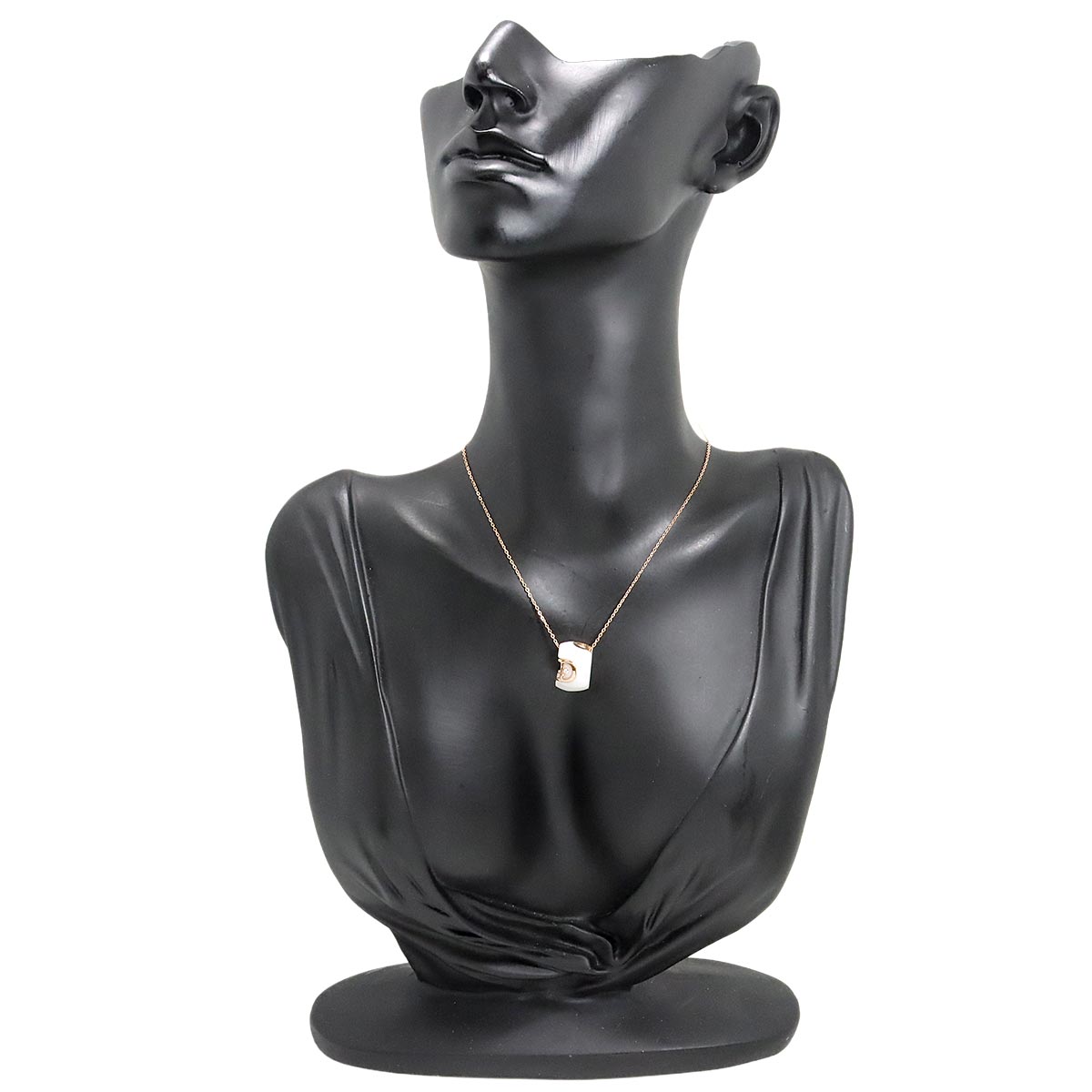 Ceramic Diamond Necklace 18K Pink Gold 750