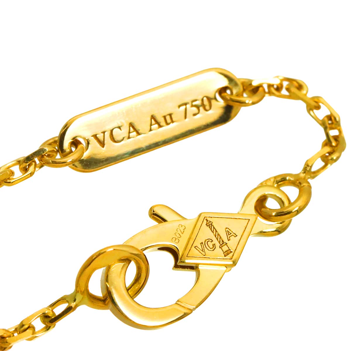 Vintage Alhambra MOP Necklace 18K YG 750
