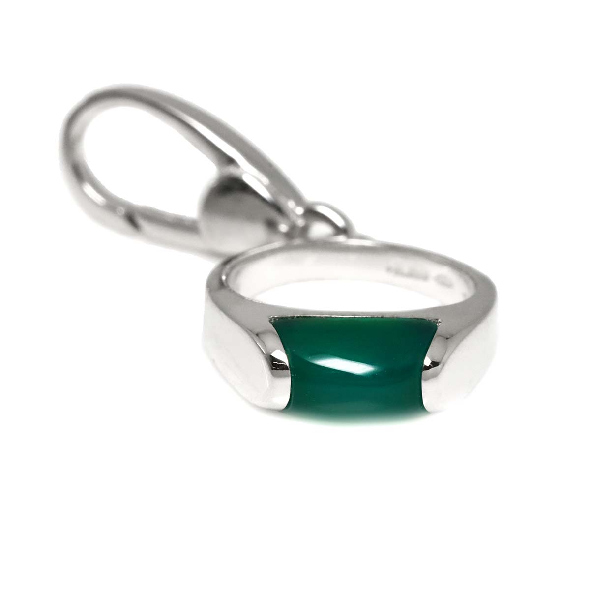 Chrysoprase Pendant Top 18K WG 750