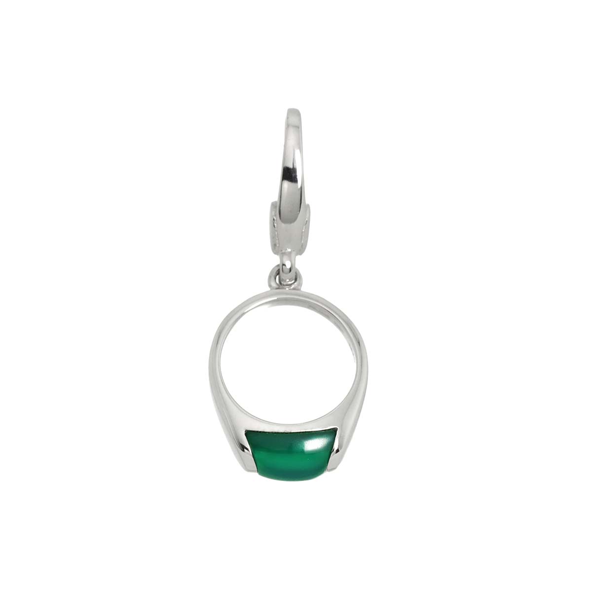 Chrysoprase Pendant Top 18K WG 750