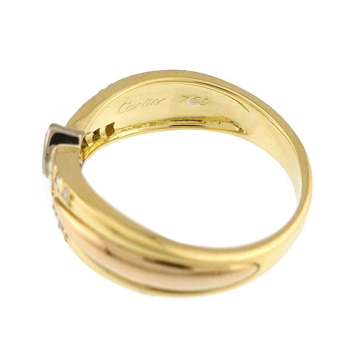 Diamond Ring 18K YG WG PG 750 Size50 5.25(US)