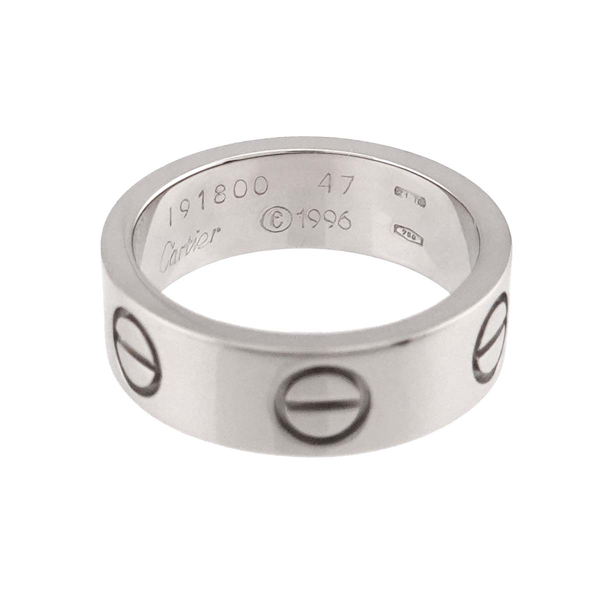 Love Ring 18K White Gold 750 size47 3.75(US)