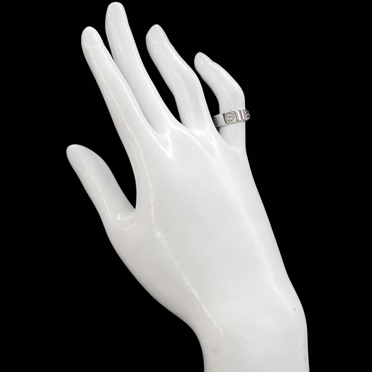 Love Ring 18K White Gold 750 size47 3.75(US)