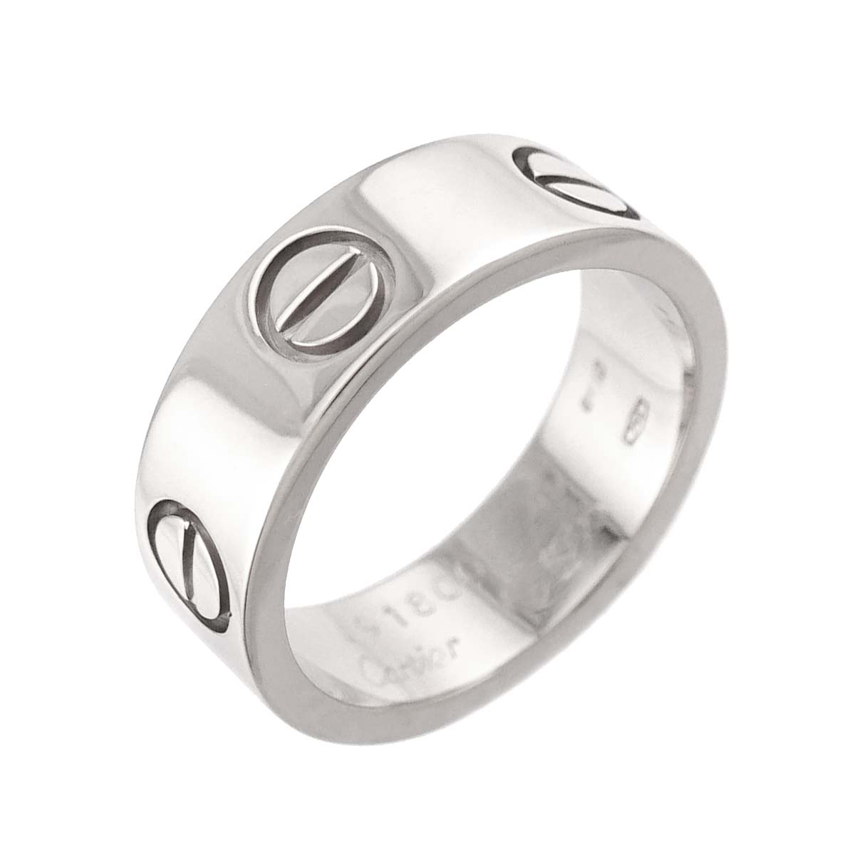 Love Ring 18K White Gold 750 size47 3.75(US)