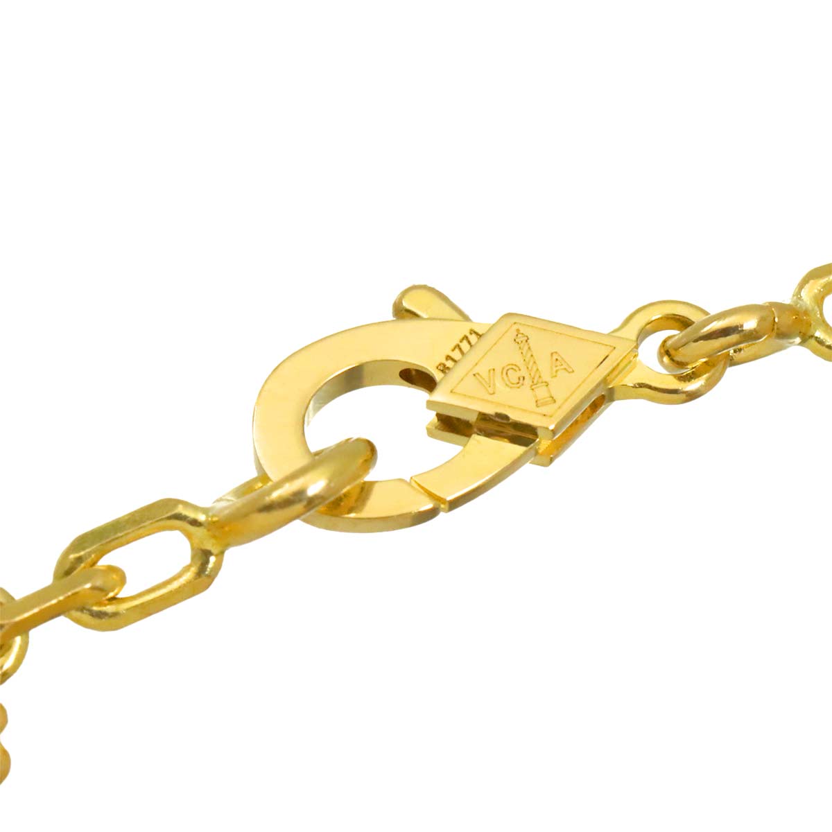 Vintage Alhambra 5P Bracelet 18K YG 750