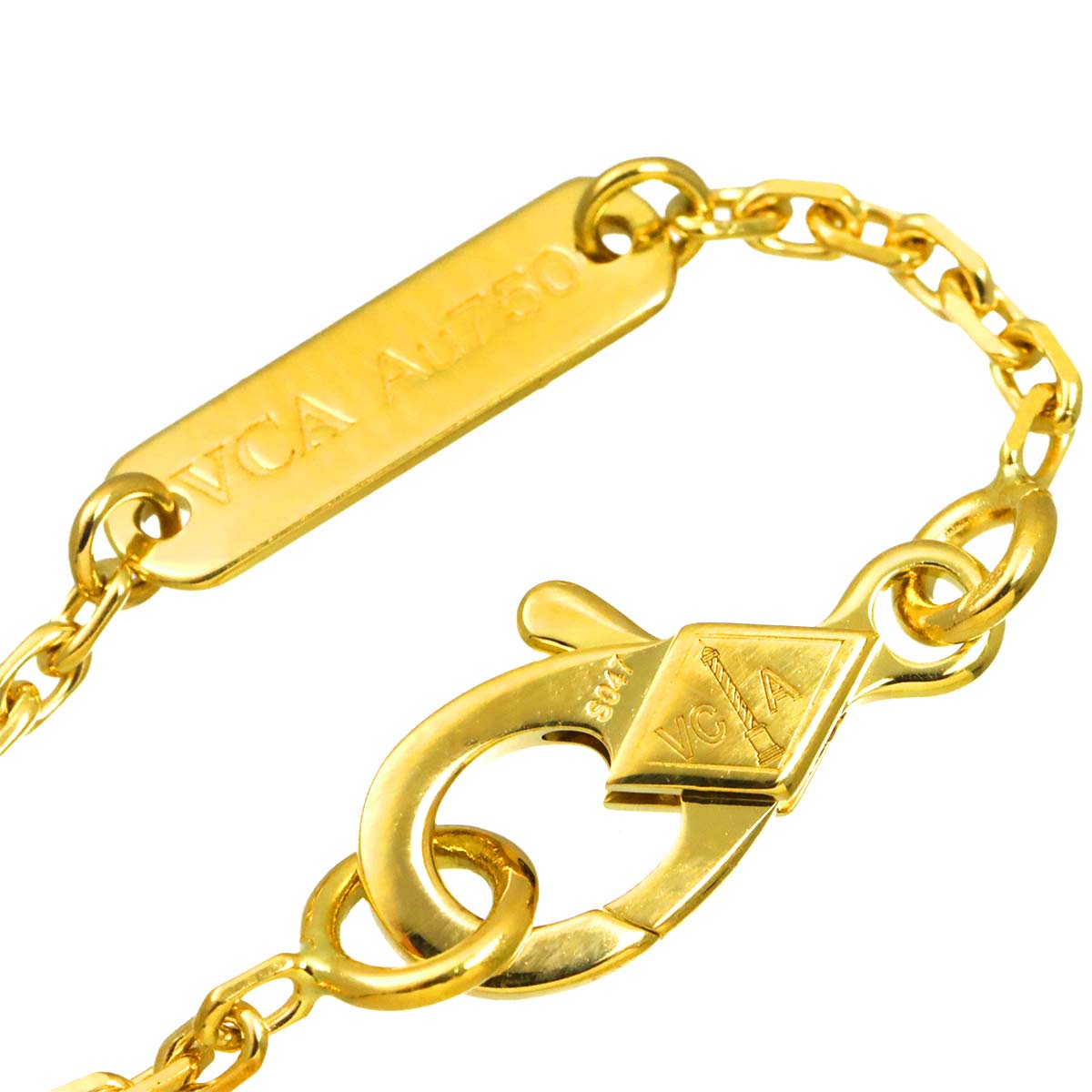 Vintage Alhambra MOP Necklace 18K YG 750
