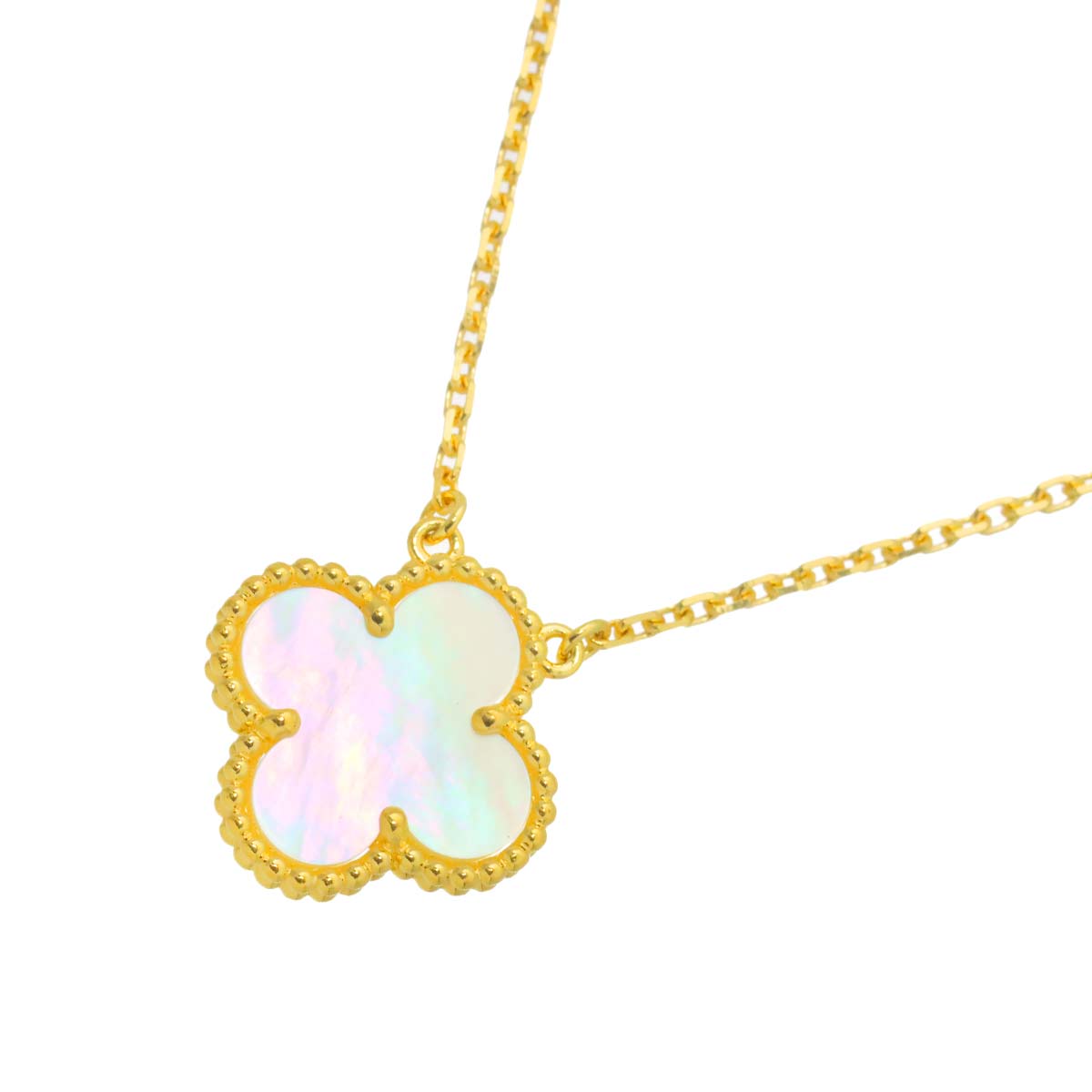 Vintage Alhambra MOP Necklace 18K YG 750