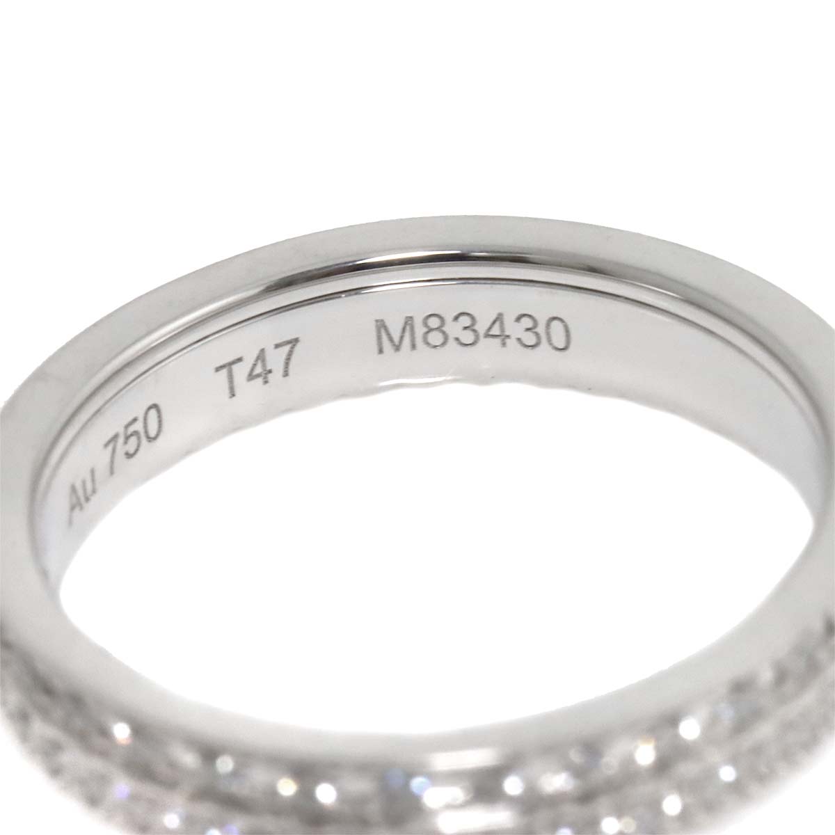 Quatre RADIANT Diamond Ring 18K WG 750 Size47 4(US)