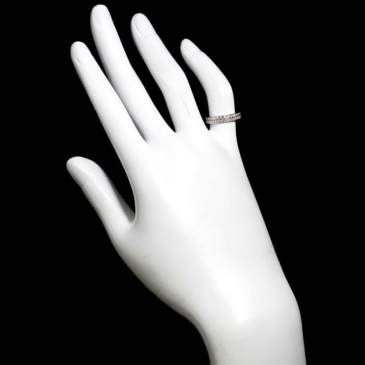 Quatre RADIANT Diamond Ring 18K WG 750 Size47 4(US)