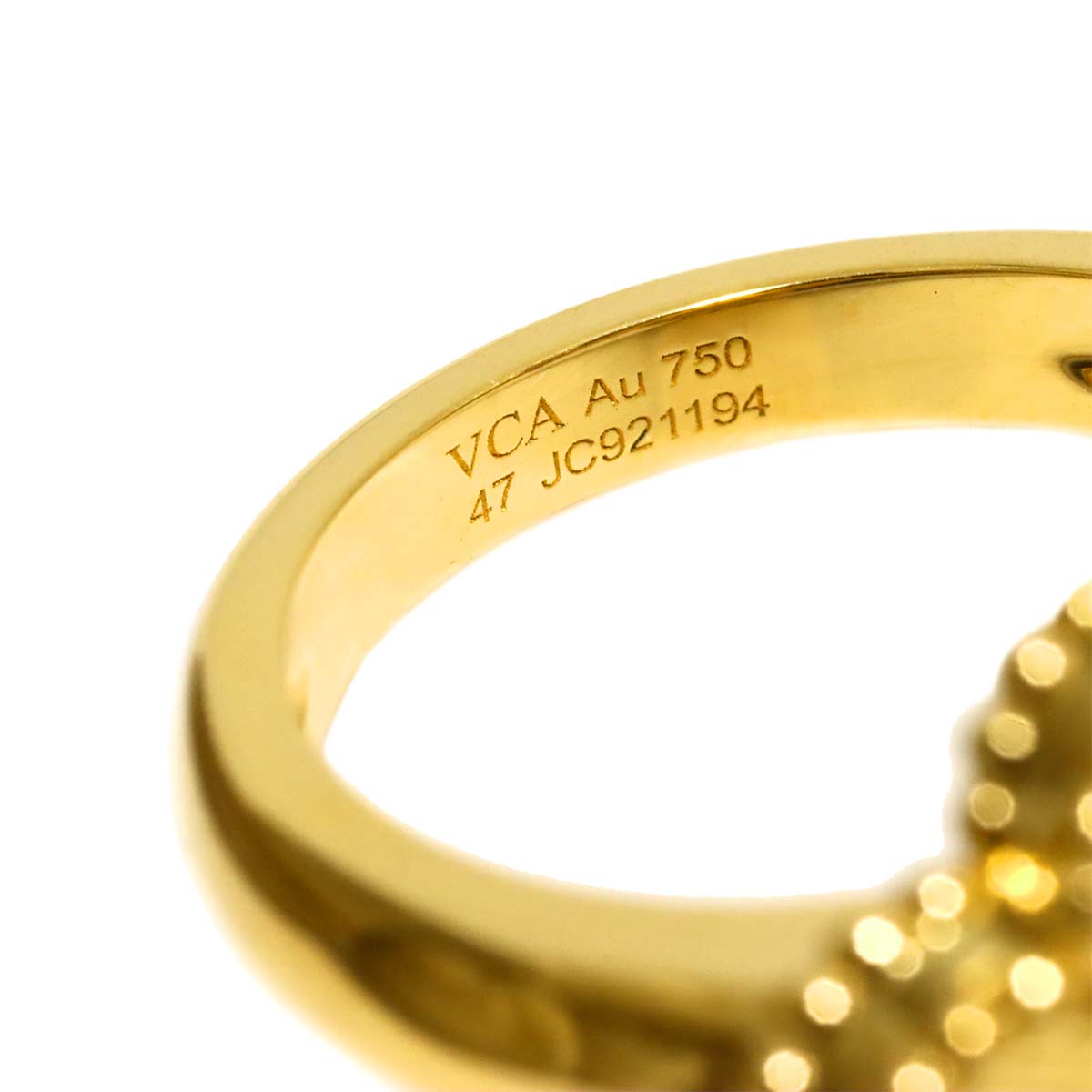 Vintage Alhambra Ring 18K YG 750 size47 4(US)