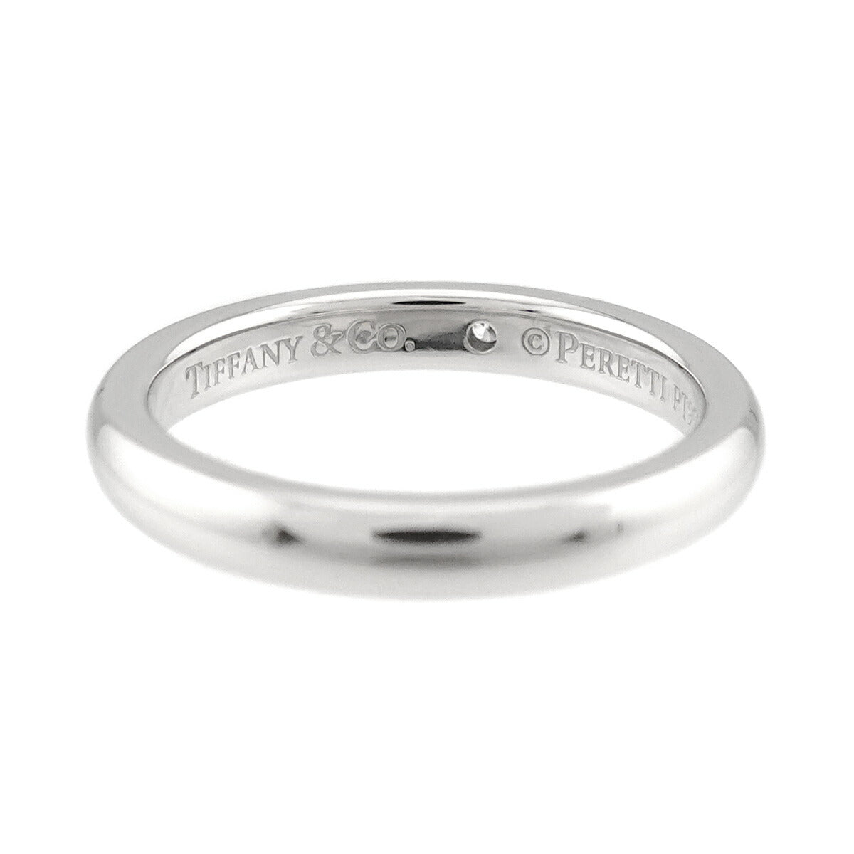 Stacking Band Ring Diamond 1P Platinum Size4.75-5(US)