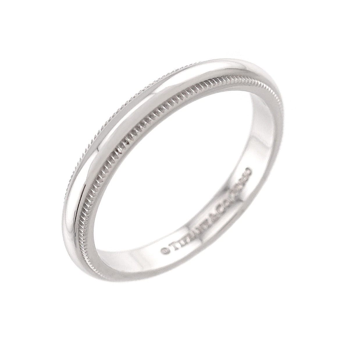 Milgrain Band Ring Pt Platinum Size7.25(US)
