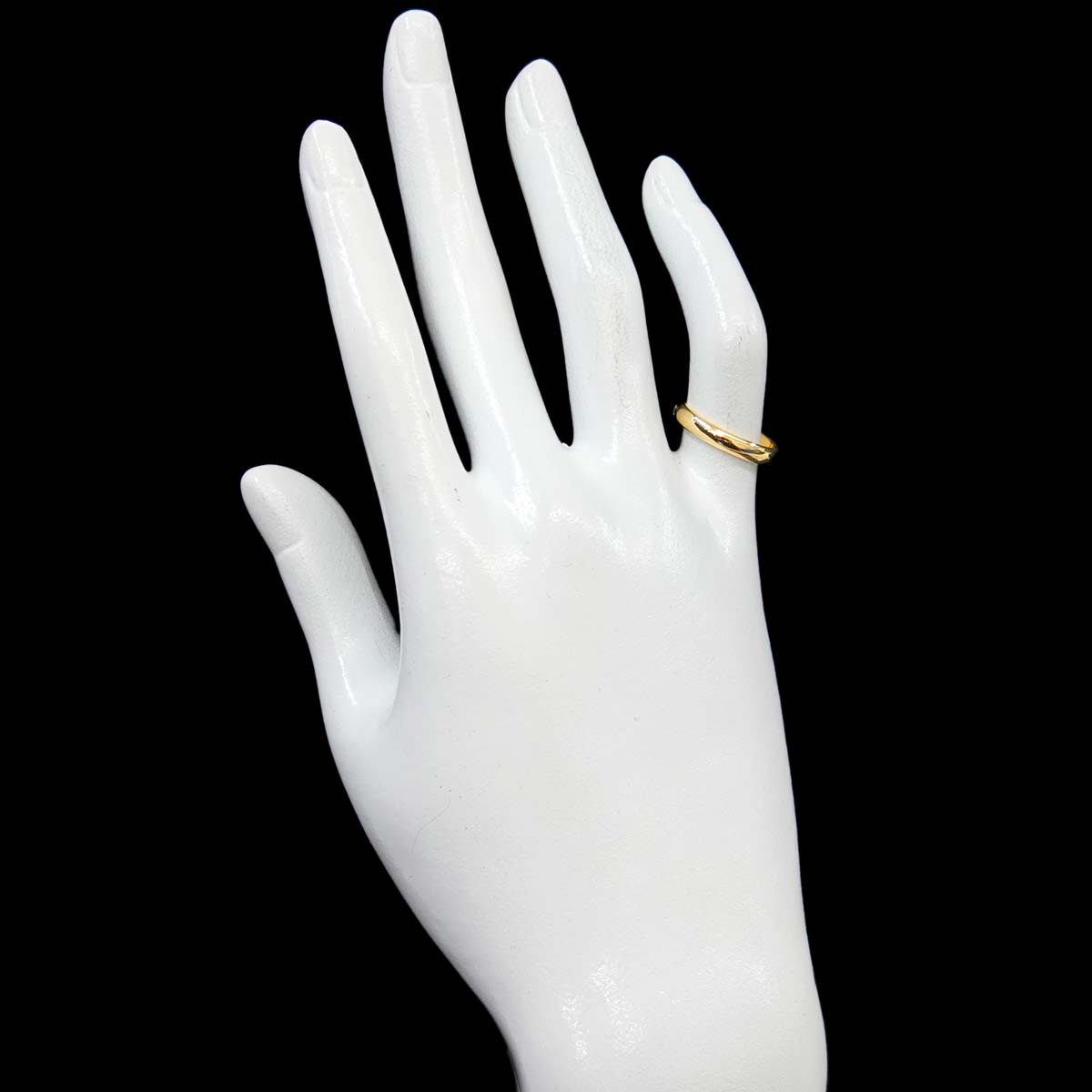 Forever Band Ring 18K Yellow Gold 750 Size 4.75-5(US)