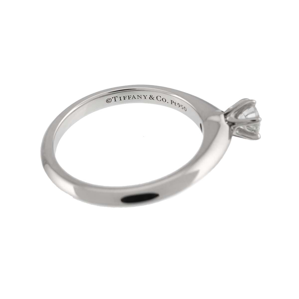 Diamond 0.18ct G/VS2/3EX Ring Pt Size3.25(US)