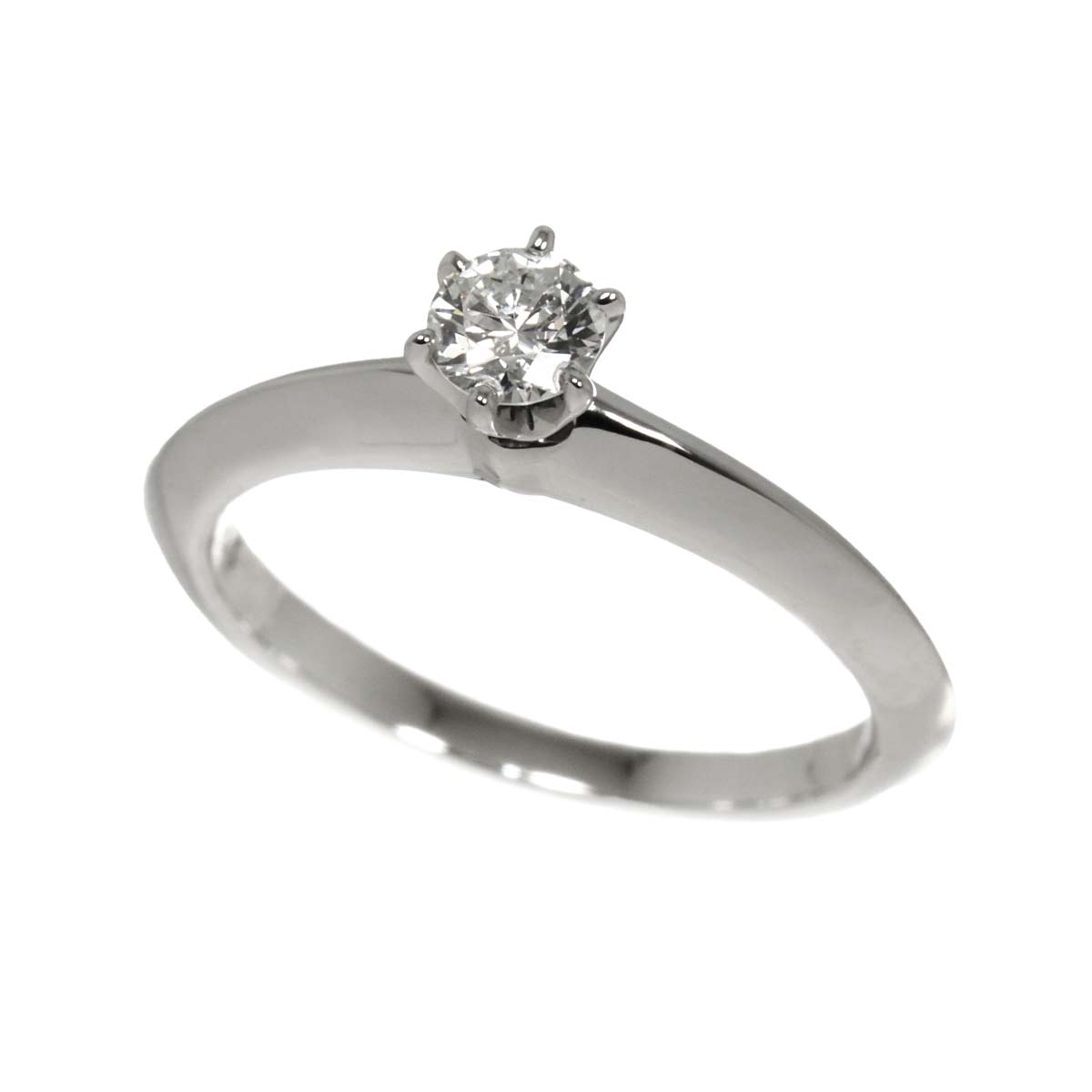 Diamond 0.18ct G/VS2/3EX Ring Pt Size3.25(US)