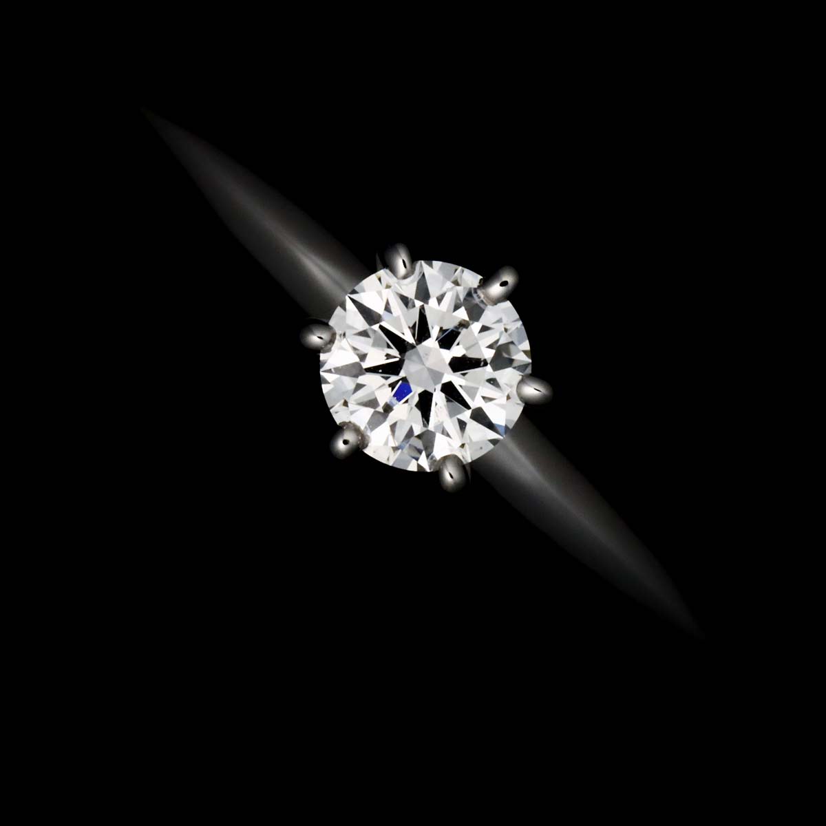 Diamond 0.18ct G/VS2/3EX Ring Pt Size3.25(US)