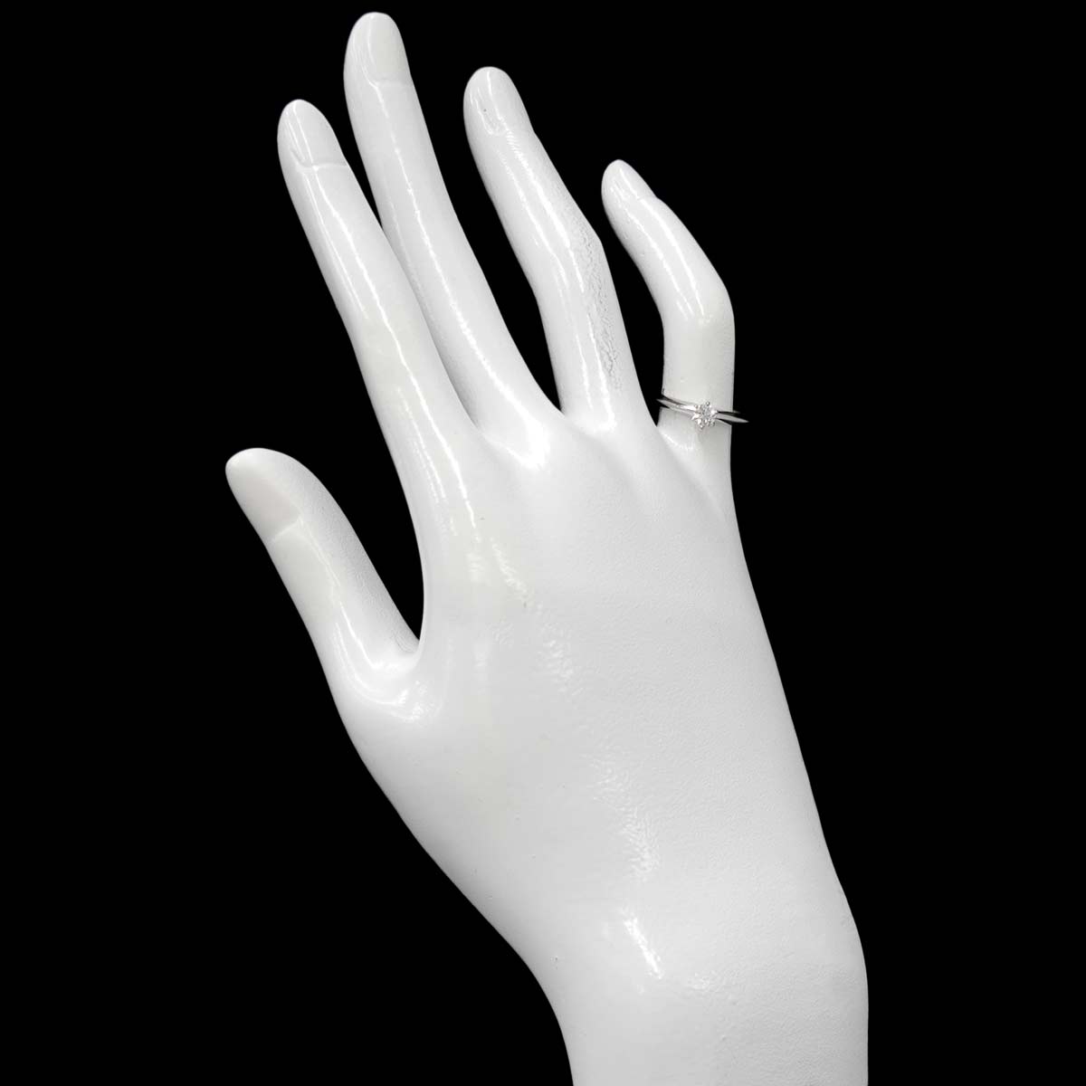 Diamond 0.18ct G/VS2/3EX Ring Pt Size3.25(US)