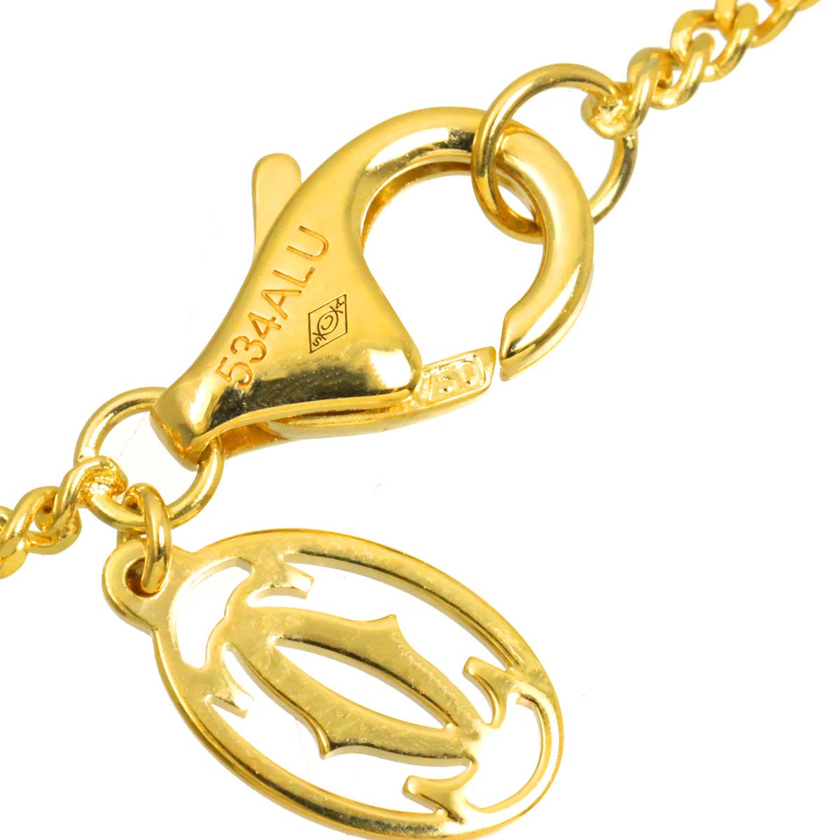 Cartier Trinity Necklace 18K YG WG PG 750