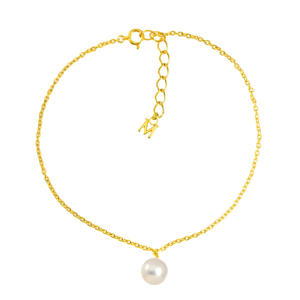 Akoya Pearl 7.7mm Bracelet 18K YG 750