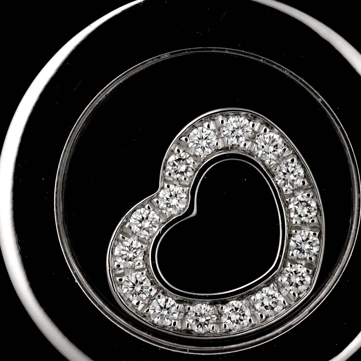 Happy Spirit Diamond Necklace 18K White Gold 750