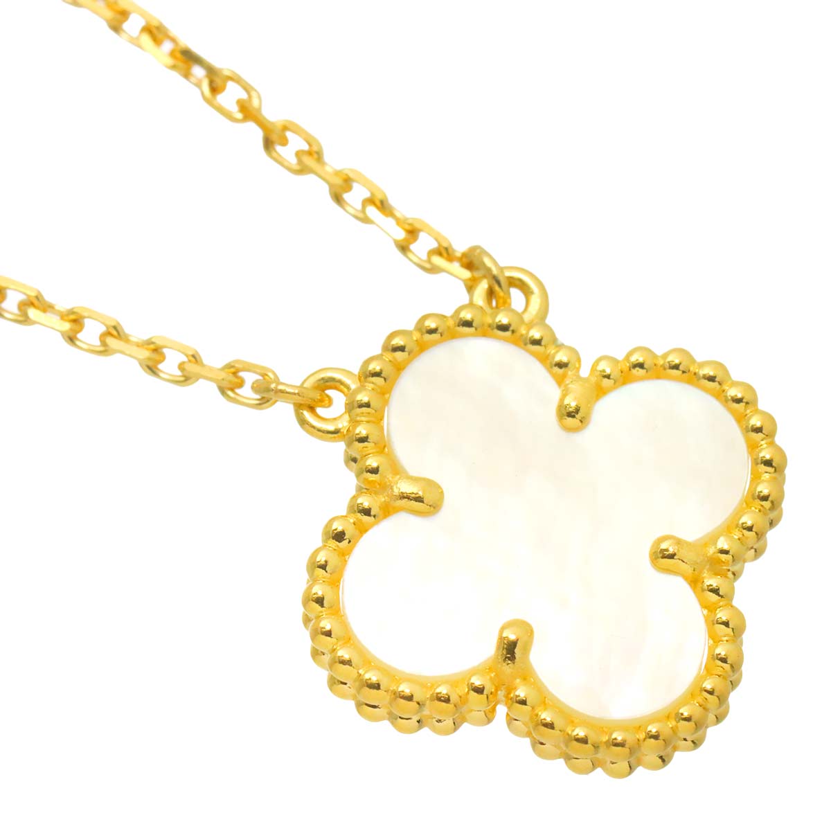 Vintage Alhambra MOP Necklace 18K YG 750