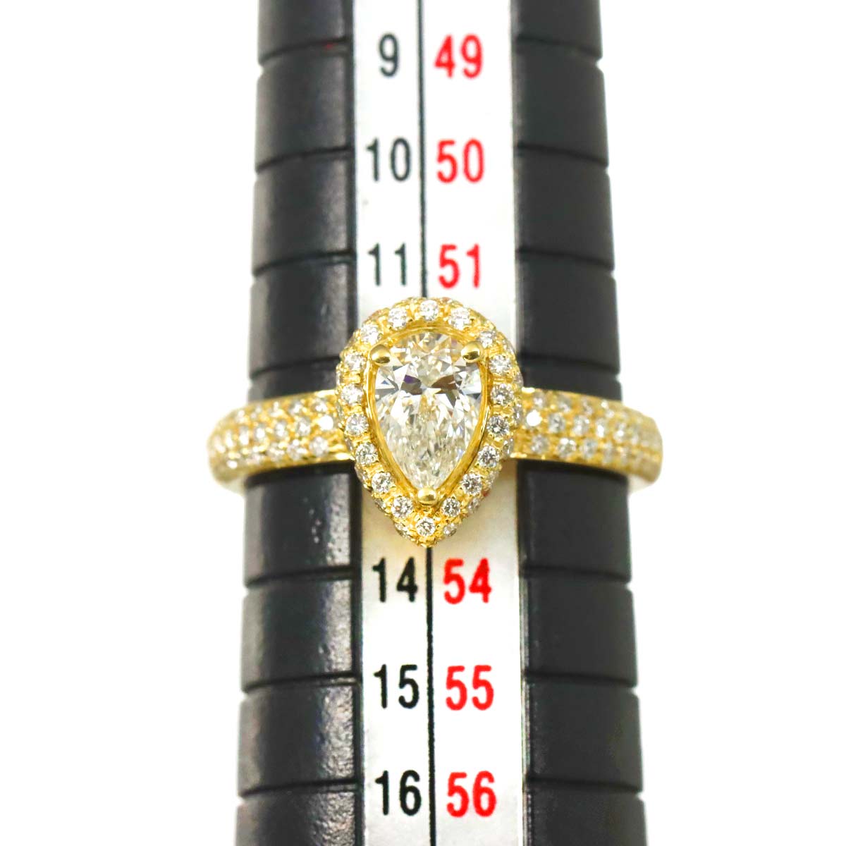 Diamond 0.51ct Ring 18K YG 750 size6-6.25(US)
